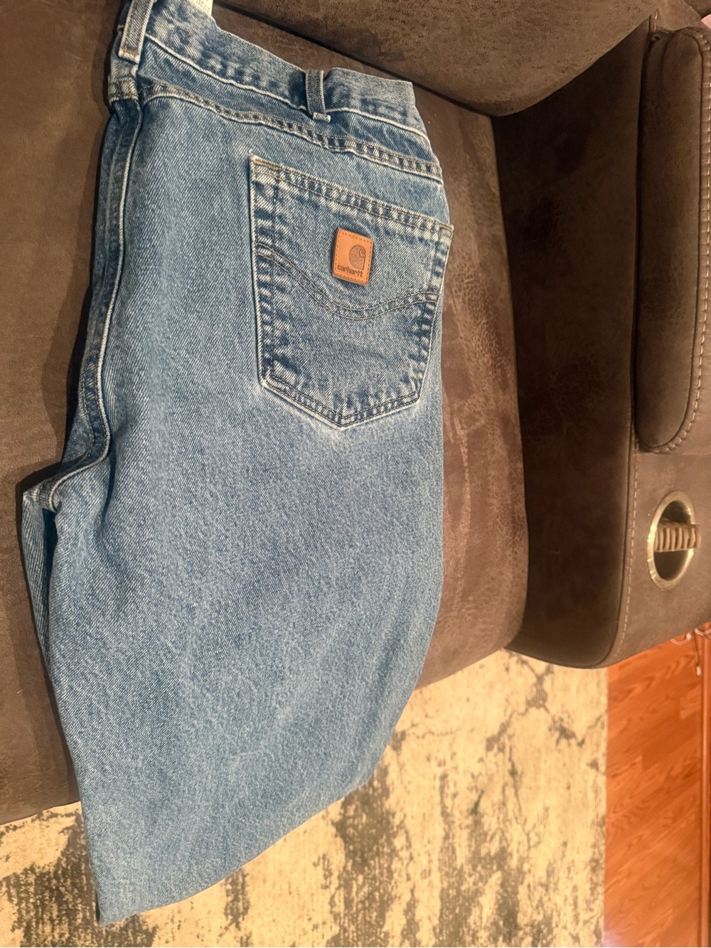 Carhartt Men's Light Wash Relaxed Fit Denim Jeans